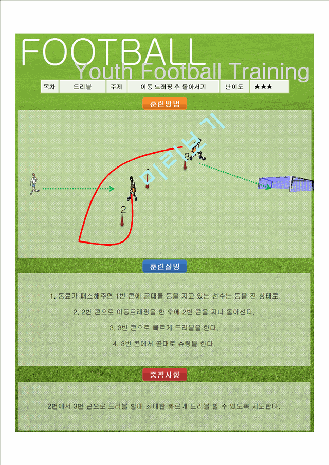 실전 유소년 축구 트레이닝 프로그램(종합)   (5 )